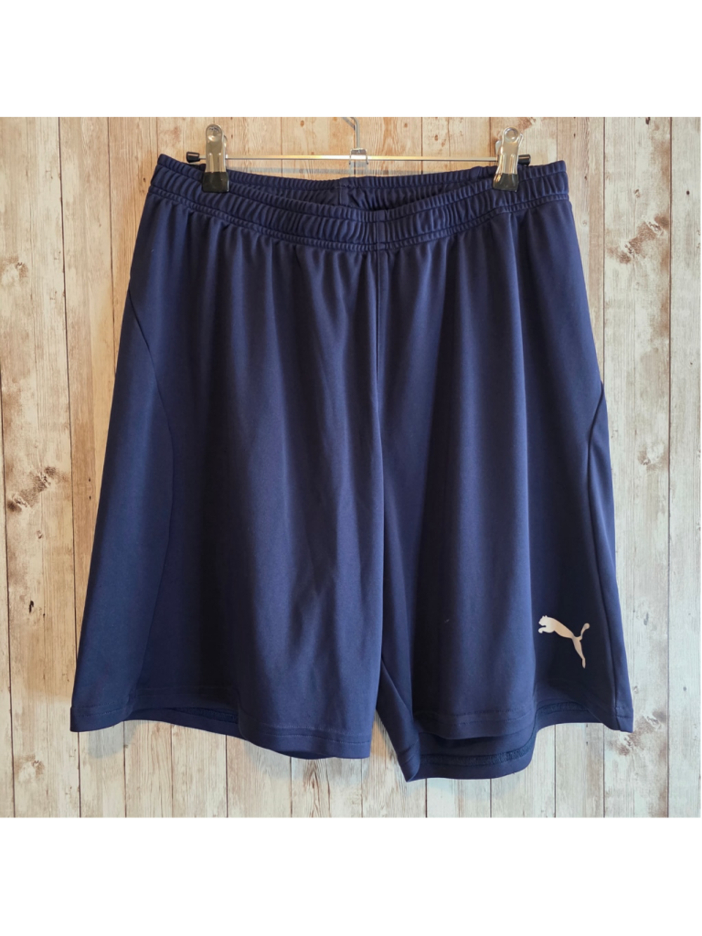 Men's Puma Athletic Shorts Size L Navy Blue